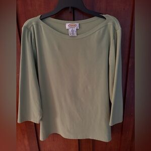 Talbots Light Green Long Sleeve Top
